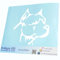 INDIGOS UG Auto Aufkleber Auto - 300x275 mm - Pitbull Kopf - weiß - Selbstklebender Sticker für Auto, Fenster, Bus oder LKW - UV-beständig & wetterfest