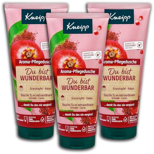 Kneipp Lot de 3 flacons de douche de soin aromatique « Du bist Wunderbar » 3 x 200 ml