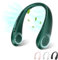Ventilador de Cuello Silencioso Mini Portátil - Refrigeración Sin Hojas Con 3 Velocidades Para Senderismo, Viajes, Camping (Verde)
