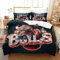 WCKDPBD Chicago Bulls 3D Bettbezug 3 Teilig Bettwäsche Set Mit Reißverschluss Und Kissenbezug Weiche Mikrofaser NBA Team kreatives Logo Bettbezüge Betten Set Für Jungen Mädchen Super King（260x220cm）