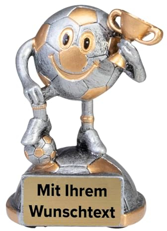 Deitert Kinder Trophäe Fußball 3er Serie 39710 Silber/Gold 8,8 cm