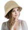 FUIPVGI Sombrero de Pesca para Mujer, Sombrero de Pescador Plegable para Mujer, Sombrero de Sol, Sombrero de Pescador, Sombrero de Playa, Sombrero de Pescador Tejido a Mano para Mujeres y niñas,