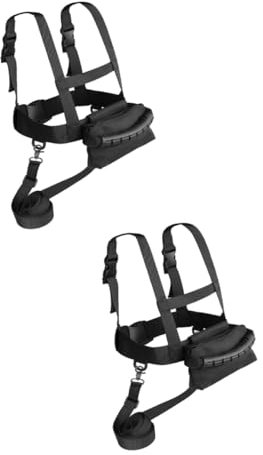 BESPORTBLE 2st Skigurt Trageriemen Für Snowboards Gürtel Snowboarden Skitrainer Skiunterricht Skibrett Skihelm Schneemobil Schnee-ski-Riemen Fahren Ski Skiriemen Nylon Black