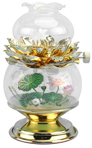 Gadpiparty 1stück Lotus Shaped Buddha Lamp Mit Dekorativem Licht Für Wohnräume Und Meditationsbereiche Eine Beruhigende Für Zuhause