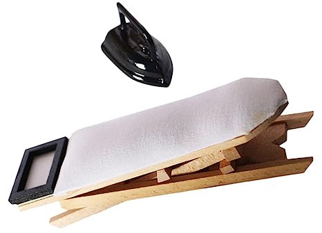 HEMOTON Mini Table À Repasser Artisanale Planche À Repasser De Table Maison De Jeu pour Enfants Petites Planches À Repasser