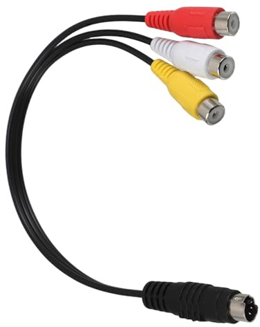 GALPADA Pin S-video to Adapter Cord Cable for Video Tv Projector Simple Quick Connection Replacement Audio Cord