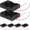 SHINEOFI 6 Pièces Support de Batterie AA Plastique Câble pour Stockage et Transport de Piles