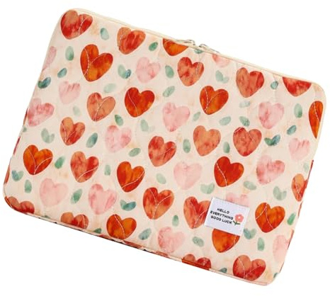 Housse PC 14 Tissu 35x26x3cm - Protection Anti-Chocs Doublure Douce - Étui Multifonction Porte-Câbles - pour Voyage d'affaires/École/Femmes - Accessoire Ordi Mode & Pratique