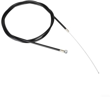 GLOBALHUT Electric Scooter Brake Cable, For Kukirin G4 - Front Rear Disc Brake Wire, Steel Material 5Mm Thickness, Black(Rear brake line Black)
