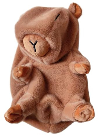 Genérico Capibara Plüschhülle ohne Füllung, Samt, 25/30 cm, weiches Tierfell für Projekte, Nähen, Basteln, Geschenk, leere Abdeckung für kreative Füllung