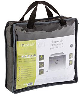 Housse de table ronde - 200 x 80 cm - Ardoise