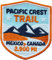 2 x Pacific Crest Trail Abzeichen gestickt 51 x 60 mm/Mexico Canada Aufnäher Aufbügler Patch Bügelbild/Wandern Trekking Outdoor USA Amerika Reiseführer Wanderführer/Club of Heroes