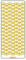 Ursus 593000130 - Kreativ Sticker Bordüre Schneeflocke, gold, 5 Stickerbögen, selbstklebend, leicht abziehbar, ideal für Kartengestaltung, Scrapbooking und Dekorieren von Geschenken