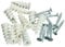 Nartel® Nylon Self Drilling Plasterboard Fixings Raw Plugs Cavity Wall White/Beige (10 PACK)