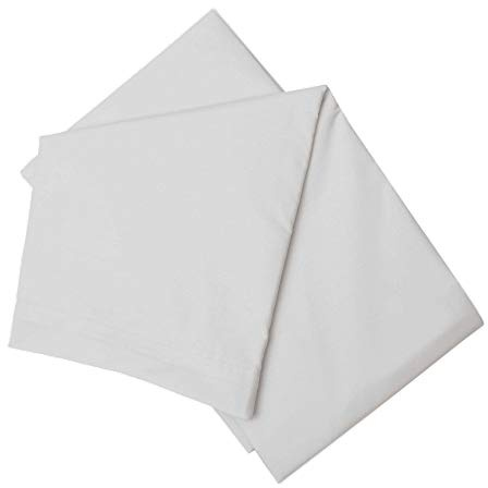 Belledorm Brushed Cotton Flat Sheet (Double) (Grey)