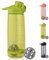 Milu 2 in1 Bottiglia d'Acqua & shaker per proteine 800ml Borraccia a Prova di perdite, Riutilizzabile Senza BPA Plastica Detox Bottiglie Acqua per Palestra,Yoga,Bambini
