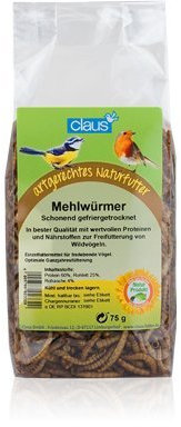 Claus Mehlwürmer Wildvögel 75 g