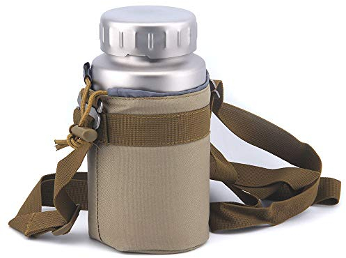 Keith Ti3035 0.9L Titan Wasserflasche Outdoor Sports Große Kapazität Weithalsflasche mit Deckel Radfahren Trinkflasche … (Ti3035/0.9L)