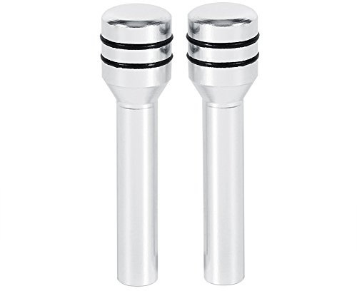 Qiilu 2PCS Car Lock Knob Interior Door Lock Pins Cover Universal Car Truck Aluminum Interior Door Lock Knob Pins Cover for Chevy Door Lock Pull Knob Automotive Door Lock Knobs