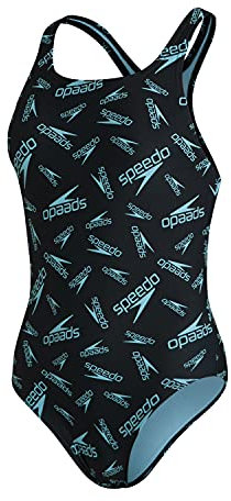 Speedo Boom Logo Allover Medalist Costume da Bagno da Donna