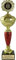 Pokal mit hochwertigen Alu Emblem und Wunschtext auf Sockelschild (Bester Bruder)