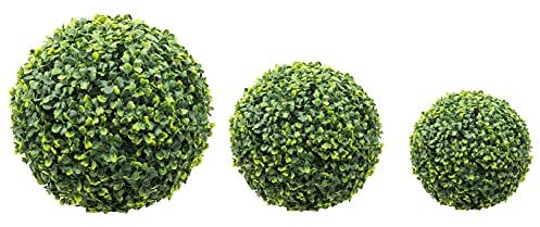Sfera di Bosso Sintetica Palla Artificiale Buxus Arredamento da Giardino Colore Verde | Pianta decorativa (38 cm)