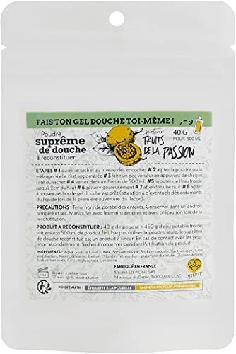 STEP ONE Gel de ducha en polvo de fruta de la pasión, 40 g
