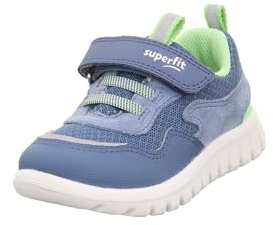 Superfit SPORT7 Mini Sneaker, BLAU/HELLGRÜN 8000, 32 EU
