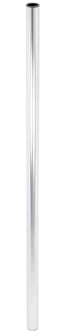 WAGNER Möbelbein/Tischbein/Möbelfuß/Systemrohr TENO - Ø 30 x 823 mm, individuell mit TENO System und QuickClick kombinierbar, Stahl verchromt, Tragkraft 50 kg - 12158201