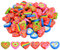 Xzeemo 100 Stück Radiergummi in Form Eines Herzens, Bunte Lustige Radiergummi Set für Kinder, Süße Radiergummis, Weich Radierer, Mitbringsel Kindergeburtstag Geschenktüte Belohnung Set