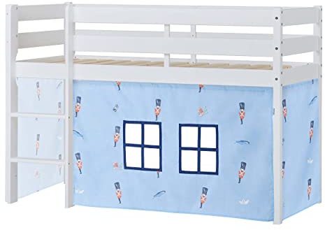 Hoppekids Zinnsoldat Halbhochbettvorhang (70x160cm) inkl. Draht-Set und Haken Für Kinderzimmer