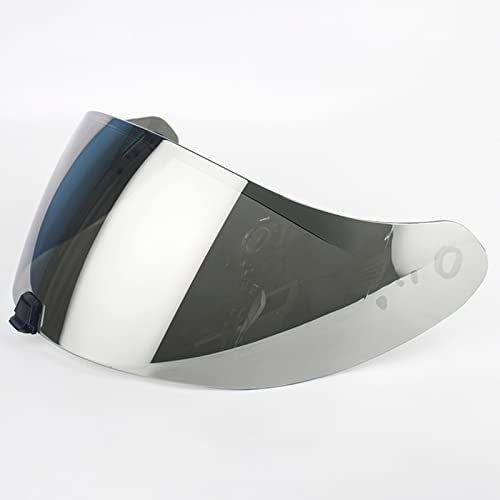 DXDRT Visiera Casco per Scorpion EXO R420 Scudi Lente Capacete Moto Face Shield Parabrezza Parasole Casco Moto Accessori Casco Ricambi Visiera Anti-graffio Anti-UV,Silver Plated