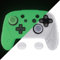 PlayVital Funda de Silicona para Nintendo Switch Pro Mando - Cubierta Ergonómica Antideslizante con Tapas para Pulgar, Grip Mejorado, Accesorio para Switch Pro (Edición Samurai-Brilla en Oscuridad)