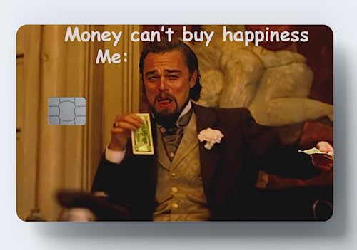 WORKIRAN Lustiger Meme für EBT-Karten-Aufkleber, Aufkleber für Transport, Schlüssel, Debit, Kreditkarte, Abdecken und Personalisieren von Bankkarten, keine Blasen, schlanke, wasserdichte Kartenhülle