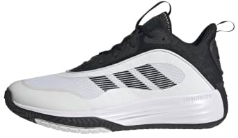 adidas Herren Own The Game 3.0 Basketball Sneaker, Weiß/Schwarz/Schwarz, 47 1/3 EU