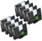NineLeaf 8 Pack Replacement for Brother P-Touch Tze-FA3 TzeFA3 TZ-FA3 TZFA3 Aze-FA3 12mm 0.47'' Iron-on Fabric Textures Clothing Navy Blue on White Label Tape for Ptouch PT-D400VP D450 Label Maker