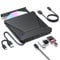 Haiway External DVD Drive, USB 3.0 Type-C Portable CD DVD Drive Burner Player Reader Writer with 2 USB 3.0 Ports and TF/SD Card Slots, Optical Disk Drive for Laptop Mac, PC Windows 11/10/8/7 Linux OS
