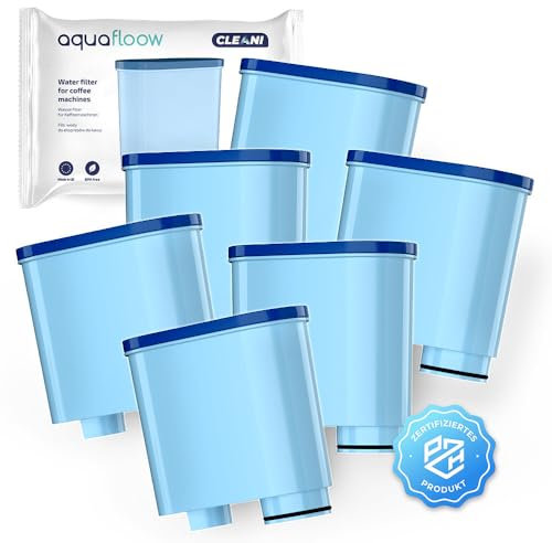 Aquafloow 6x Filtro Acqua CLEANI per Macchine da Caffè Saeco e Philips | Compatibile con Philips AquaClean CA6903/10 CA6903/22 CA6903 Filtro Anticalcare, Cartuccia Filtro per Macchine da Caffè Saeco
