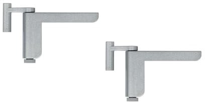 ABUS Türschließer 2603 für leichte Innentüren – geeignet für DIN links und rechts schließende Zimmertüren – ohne Bohren, ohne Schrauben – Silber - 2er Set