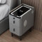 Generic Modern Smart Bedside End Table - Small Nightstand with Storage Drawer, LED Light, USB Charging Port - White, 25cm/9.8in Width