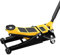 HYCHIKA Steel Racing Trolley Jack, Ultra Low Profile Wagenheber mit Doppelkolben-Schnellhubpumpe, 3 Tonnen (6.600 lb) Kapazität, Hubbereich 3-18,3 Zoll
