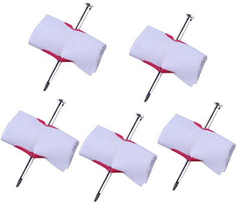 Blutiger Nagel durch Finger 5pcs Neuheit blutiger Nagel durch Finger Streich Trick Witz Magie April Dummkopf Halloween Party Parodie Spielzeug,