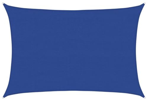 vidaXL Sonnensegel 160 g/m² Rechteckig Blau 4x6 m HDPE