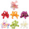 7 Stück Böhmische Blumen-Haarspangen, festliche Accessoires, Blumen-Haarspangen für Frauen, Haarblumen für Frauen, hawaiianische Blumen-Haarspangen, rosa Blumen-Haarspangen