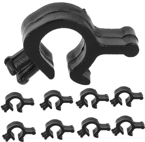 Helmclip für Kabel 10 Stück Pe Schwarz Zubehör für Schutzhelm