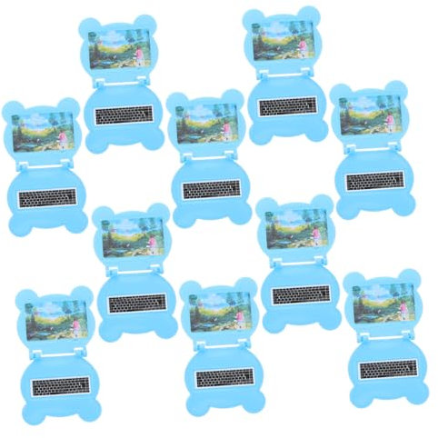 QUMIIRITY 10pièces Mini Ordinateur Portable Dollhouse Laptops Miniatures Réalistes pour Accessoires De Maison De Poupée Jouet Créatif Et Pliable