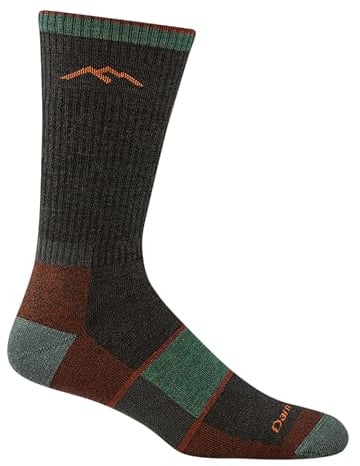 Darn Tough Vermont Men's Merino Wool Boot Socks Full Cushion, Walnut, Large