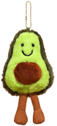 DEZP bag charms schlüsselanhänger plüsch Schlüsselanhänger Bag Charms Plush Keychain Taschen Anhänger Kinder Geschenk Tasche Dekoration Tolle Geschenk Idee(Avocado)