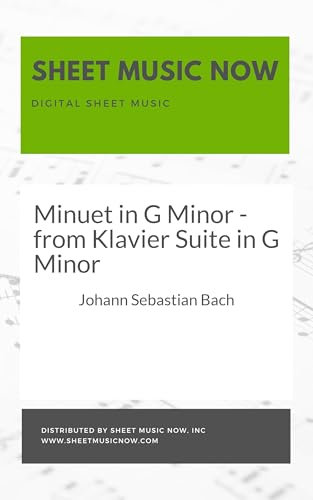 Minuet in G Minor - from Klavier Suite in G Minor (English Edition)