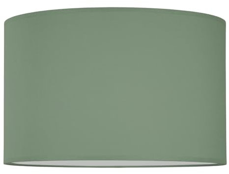 youngDECO® Stofflampenschirm E27, 100% Baumwole, Zylinderlampenschirm Ø38/h=24cm, Lampenschirm für Hängelampe und Stehlampe, hergestellt in der EU